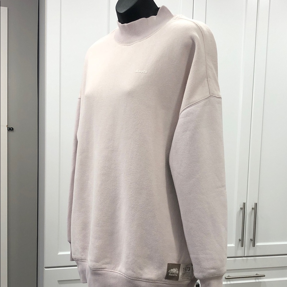 🦫Roots Women’s Oversized Sweatshirt – Size Small – Two-Tone Pink - Picture 3 of 13